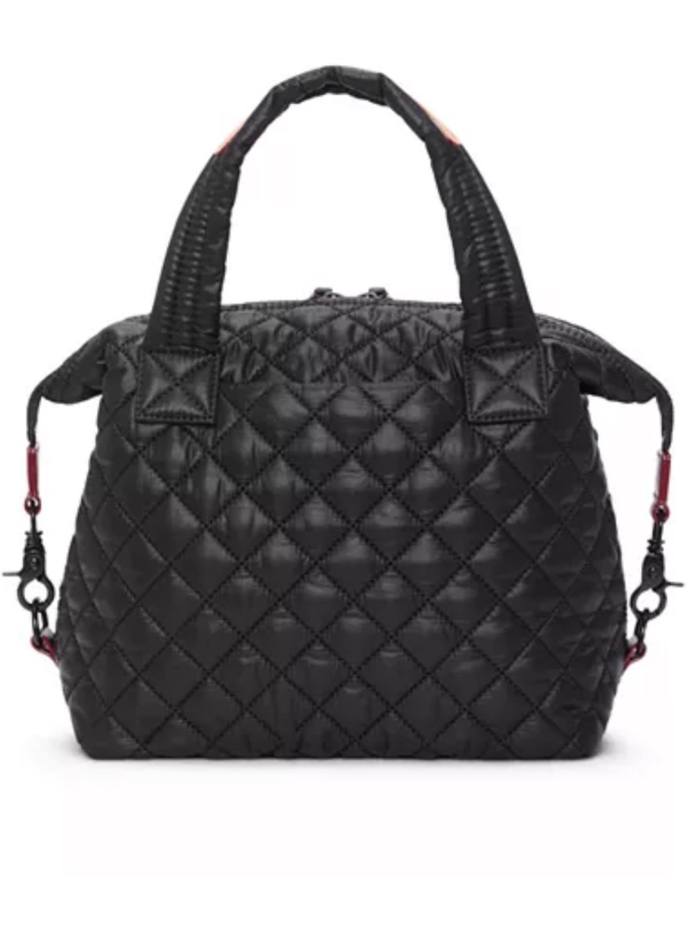 MZ Wallace Black Quilted Nylon Tote